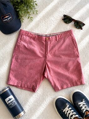 Massimo Dutti Pink Linen Blend Tailored Shorts Men’s Size 36 Summer Casual